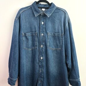 Women’s Denim Button-Up Shirt